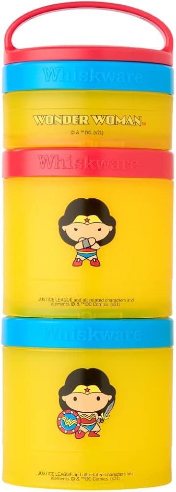 Whiskware Container Stackable Snack, 2 1/3 Cup, Wonder Woman | Amazon (US)