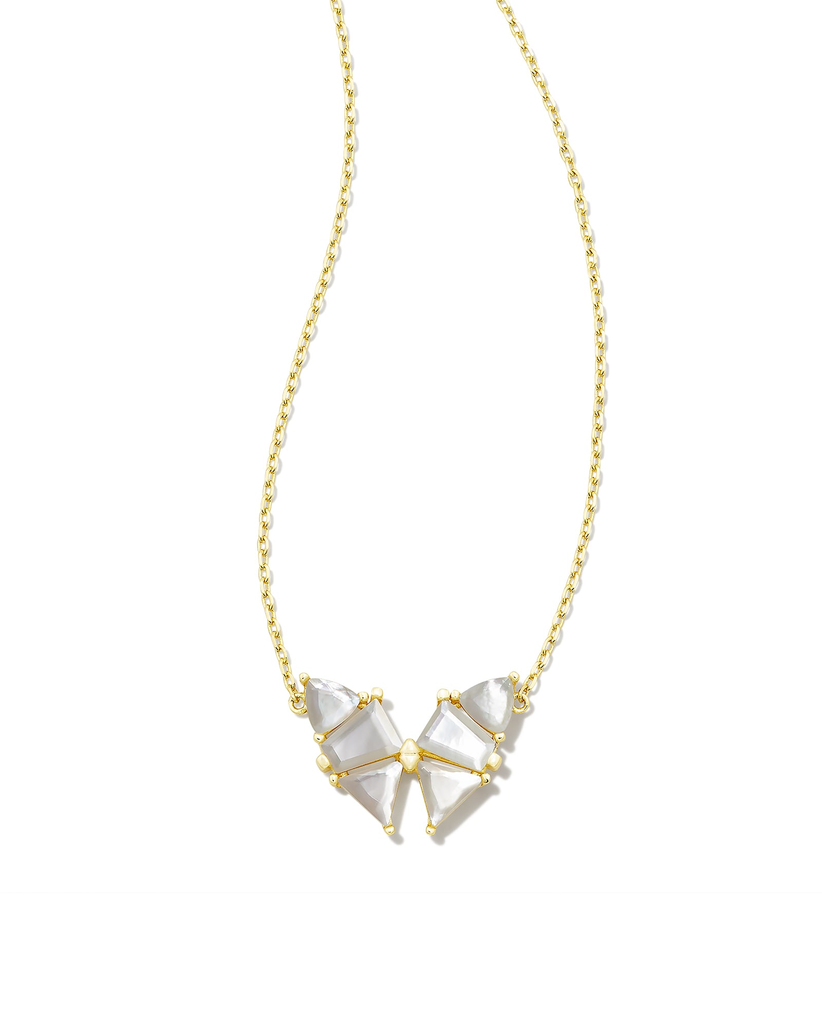 Blair Gold Butterfly Pendant Necklace in Ivory Mother-of-Pearl | Kendra Scott
