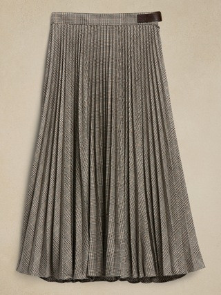 Jacki Pleated Midi Skirt | Banana Republic (US)