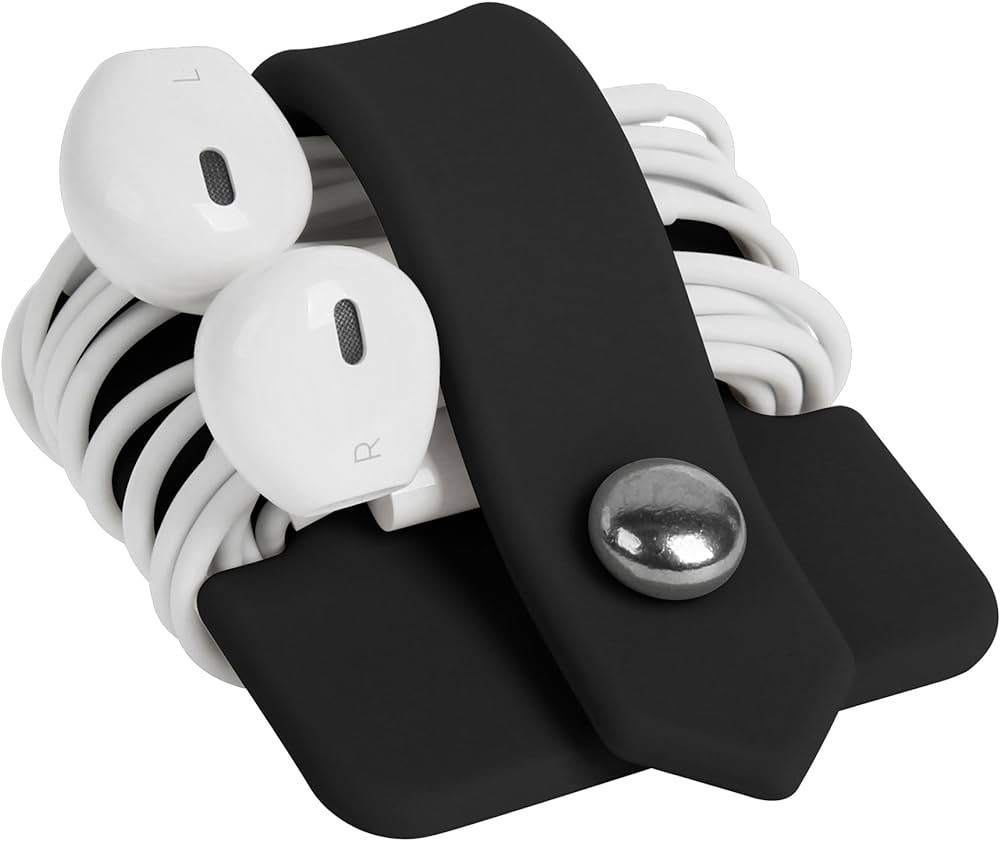 Headphone Case Cord Organizer Earbuds Holder Earphones Case Wrap Winder Headset Keeper Cord Manag... | Amazon (US)