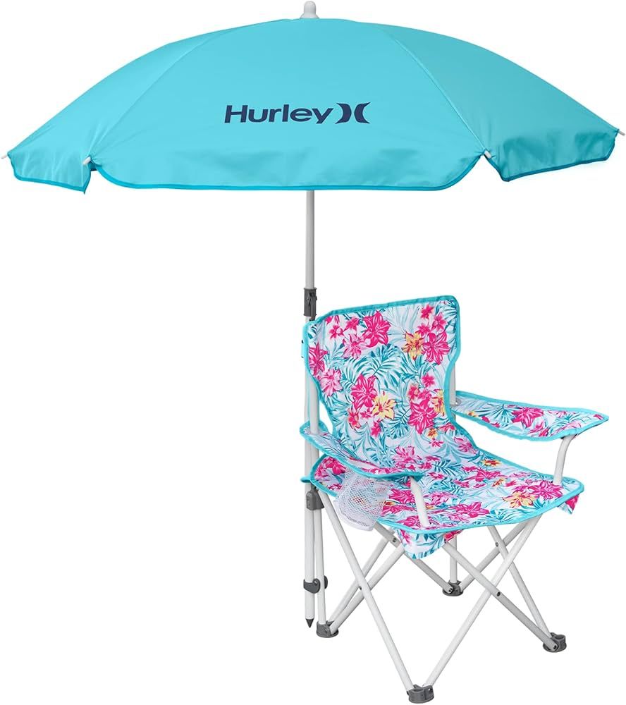 Hurley Kids Quad Chair with Umbrella, One Size, Lily Aqua | Amazon (US)