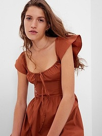 Flutter Sleeve Midi Dress | Gap (US)