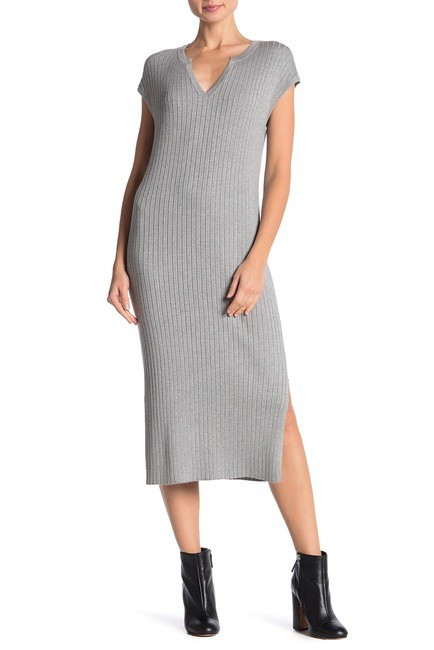 525 America | Cap Sleeve Ribbed Knit Midi Dress | Nordstrom Rack | Nordstrom Rack
