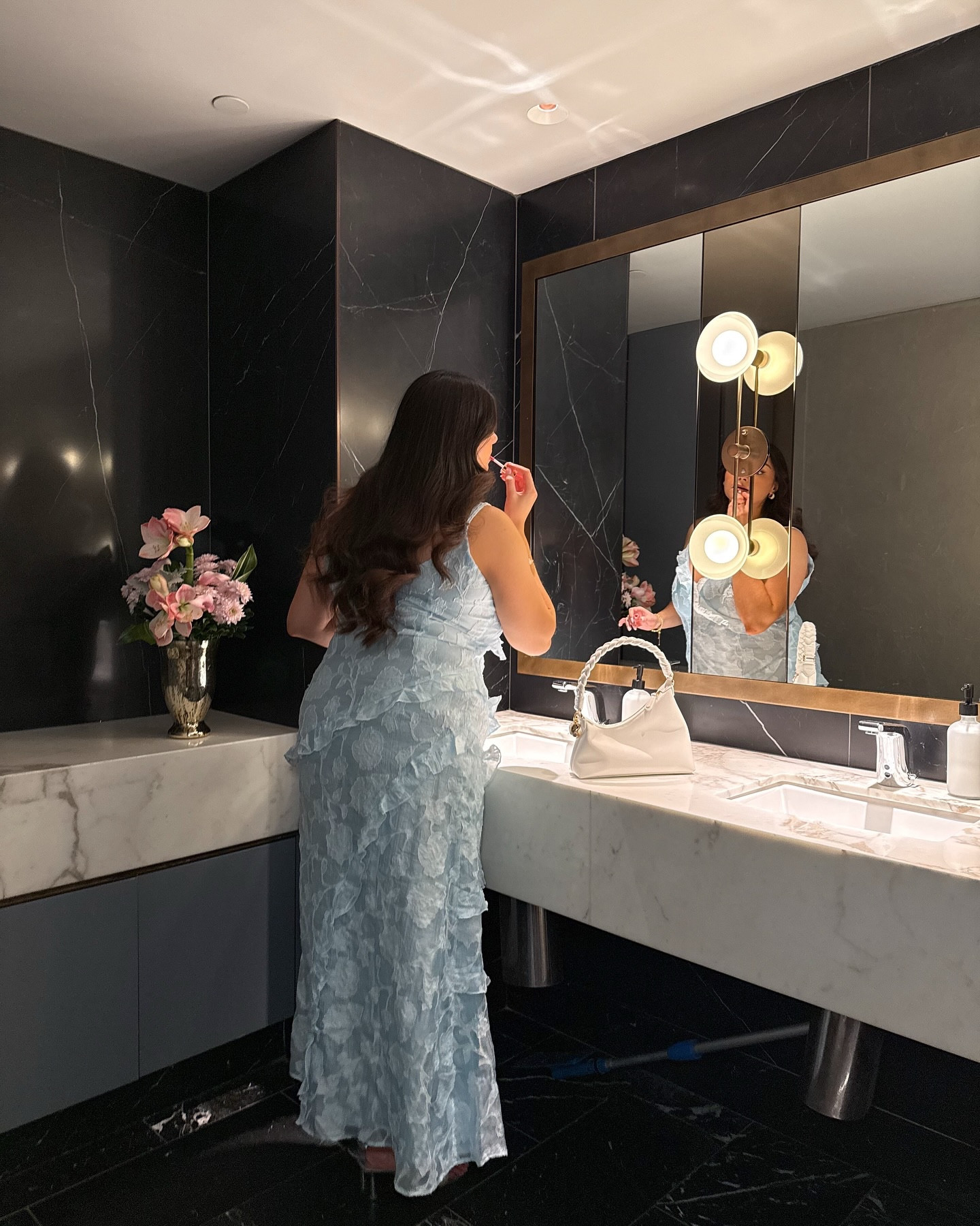 powder room diaries 🌸✨ wearing @showpo, linked in bio.