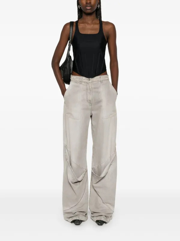 Mugler corset-style Top  | Black | FARFETCH RO | Farfetch Global