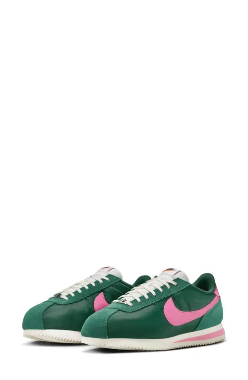 Nike Cortez Sneaker in Fir/Sail/Pink at Nordstrom, Size 9 | Nordstrom