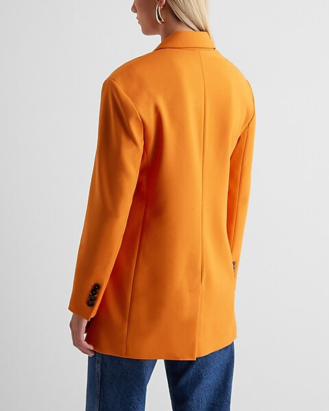 Twill Oversized Boyfriend Blazer | Express