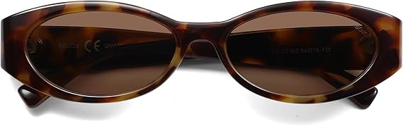 SOJOS Trendy Oval Polarized Sunglasses Womens Retro Narrow Chic Thin Y2k Sunnies SJ2364 | Amazon (US)