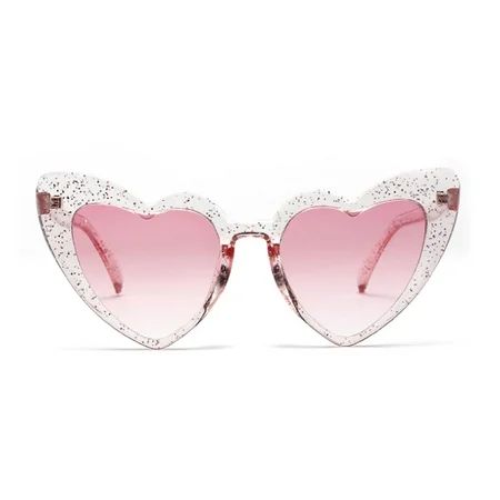 Women Retro Style Fashion Love Heart Shaped Sunglasses Vintage Cat Eye Glasses;Women Retro Style Lov | Walmart (US)
