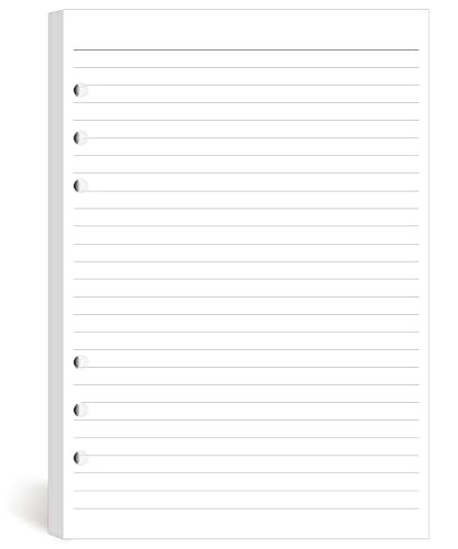 A5 Planner Filler Paper 5-3/4" x 8-1/4", College Ruled, 6-Hole Punched Loose Leaf Paper for 6-Ring B | Amazon (US)