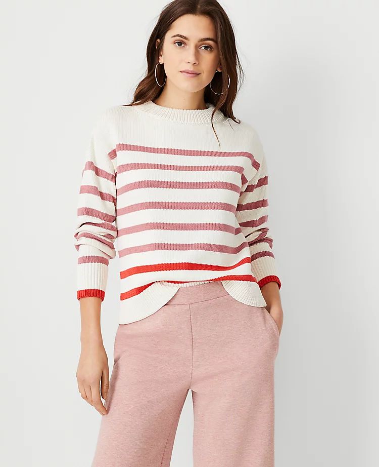 Mixed Stripe Sweater | Ann Taylor | Ann Taylor (US)