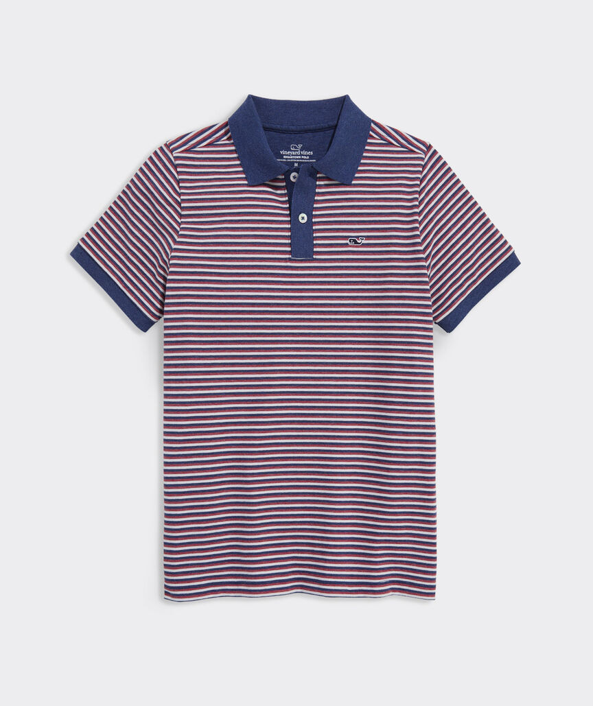 Boys' Striped Edgartown Pique Polo | vineyard vines
