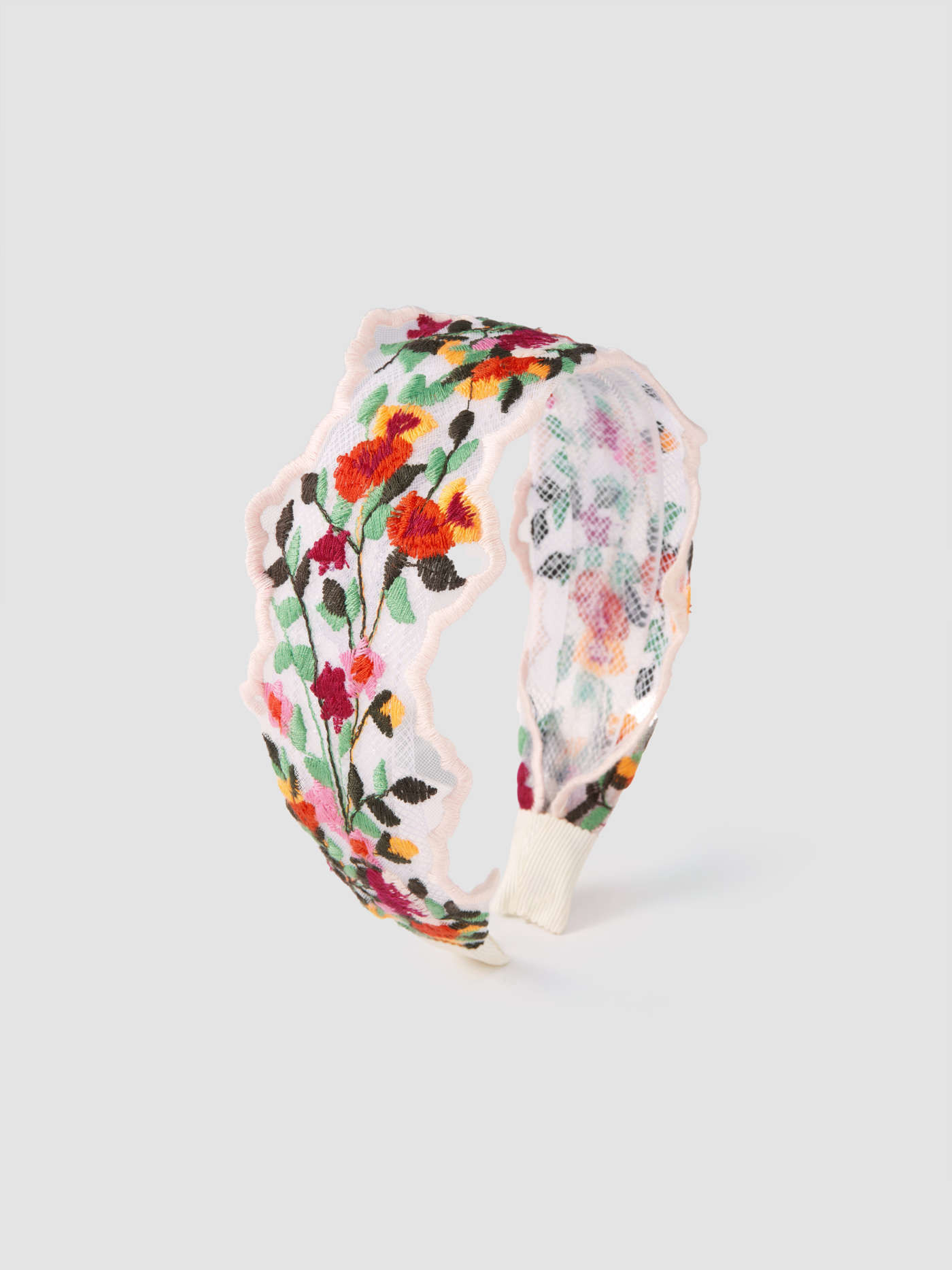 FLORAL EMBROIDERED HEADBAND | Cider