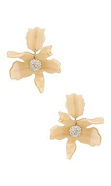 Lele Sadoughi Small Crystal Lily Earring in Bone from Revolve.com | Revolve Clothing (Global)