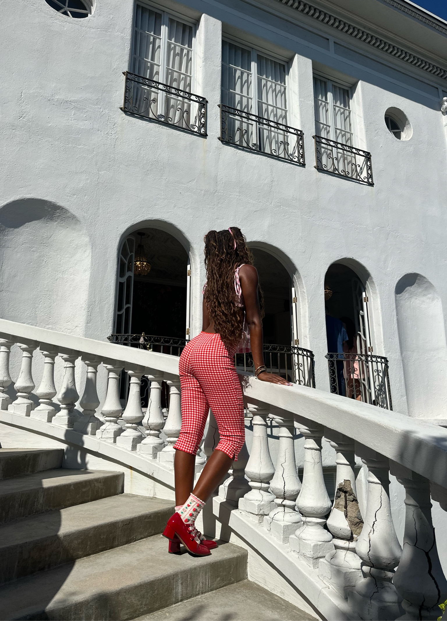Capri season ✨ #capripants #summerfit #ginghamprint #Europeansummer 

#LTKTravel #LTKStyleTip