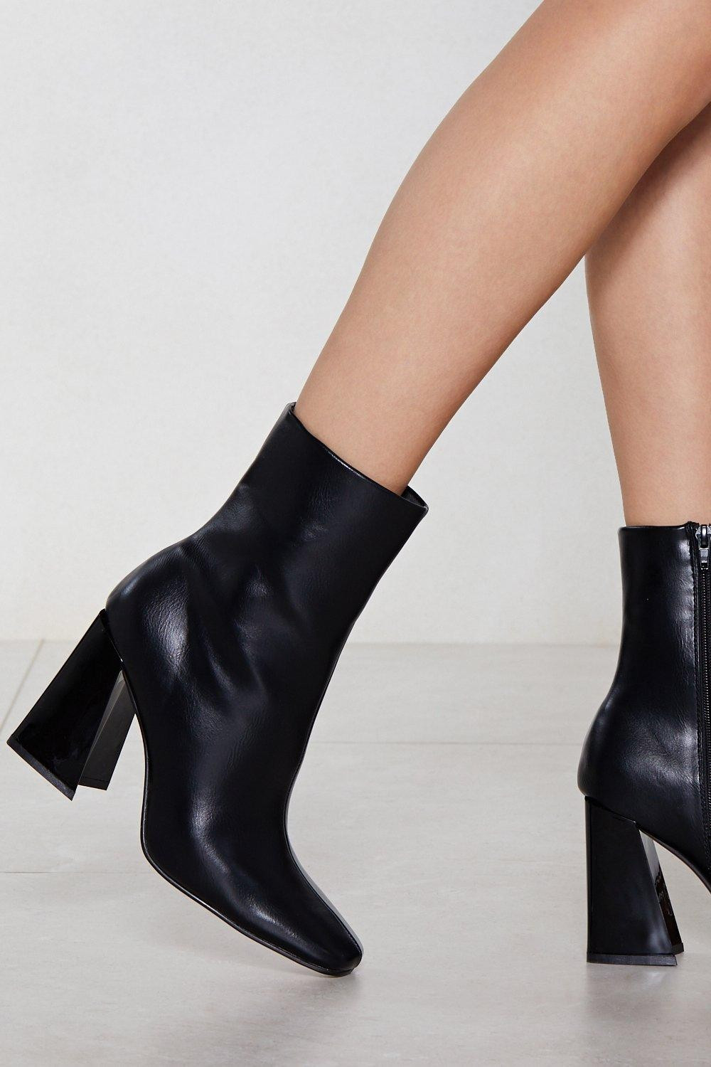 Womens Flare for Dramatics Heeled Bootie - Black | NastyGal (US & CA)
