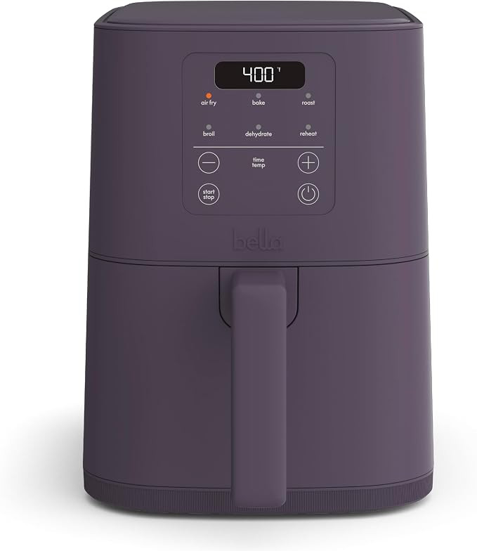 bella 4Qt Slim Air Fryer, Fits-anywhere™ Kitchenware, EverGood™ Ceramic Nonstick Coating, Adj... | Amazon (US)