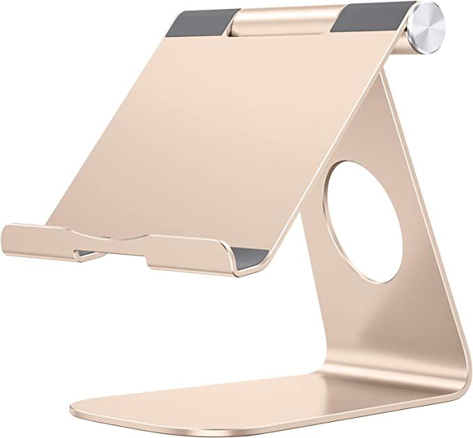 Tablet Stand Holder Adjustable, OMOTON T1 iPad Stand, Desktop Aluminum Tablet Dock Cradle Compati... | Amazon (US)