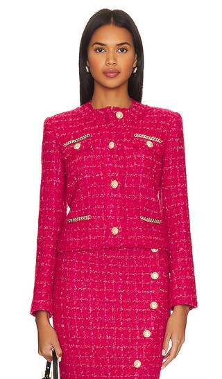 Kristen Tweed Jacket in Hot Pink | Revolve Clothing (Global)