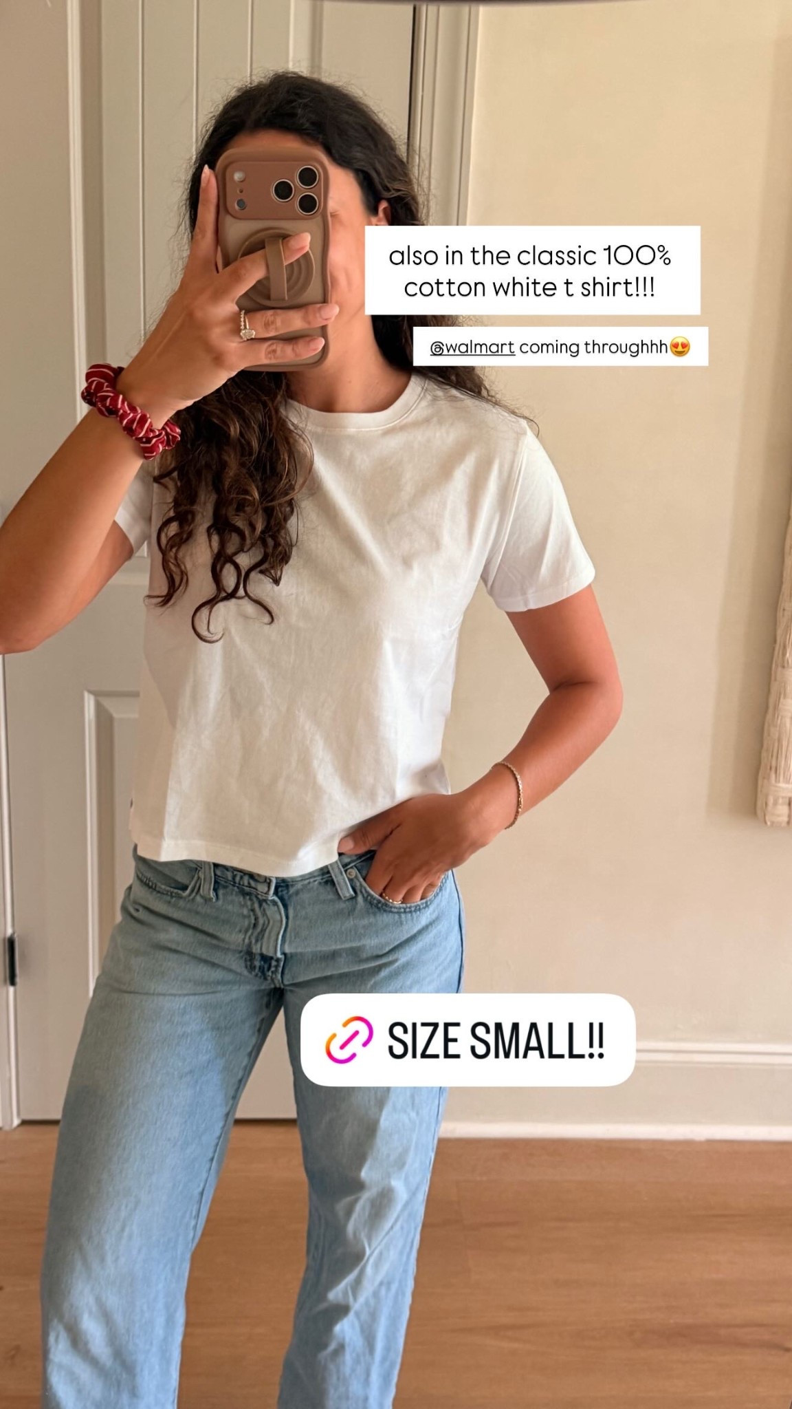 also in the classic 100% cotton white t shirt!!! @walmart coming throughhh😍