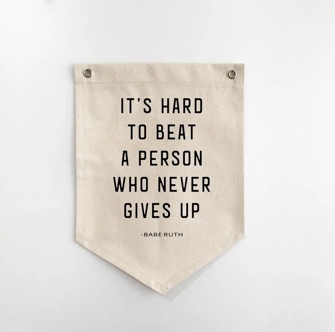 Babe Ruth Quote Canvas Banner: Baseball Nursery Decor | Etsy (US)