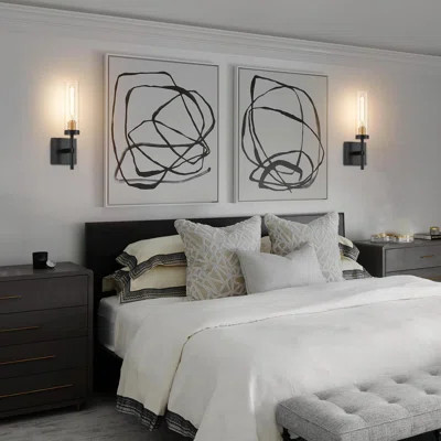 Wireless Wall Sconces with Remote Control, Battery Operated Wall Sconce, Rechargeable Dimmable Wall Light for Bedroom Living Room Bathroom | Wayfair North America