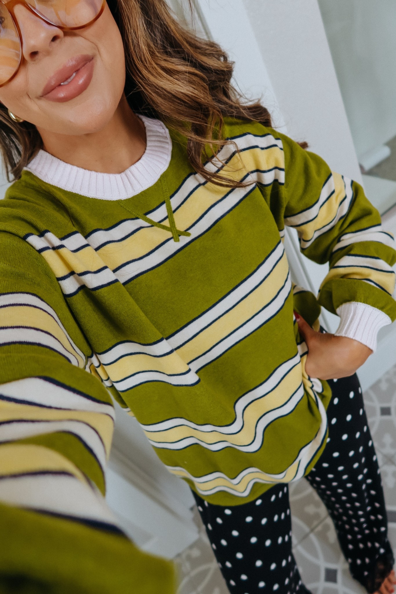 aerie striped sweater. Wearing XXS.
Aerie polka dot pajamas. Wearing XXS bottoms and small top



#LTKmomlife #LTKPetite #LTKdayinmylife