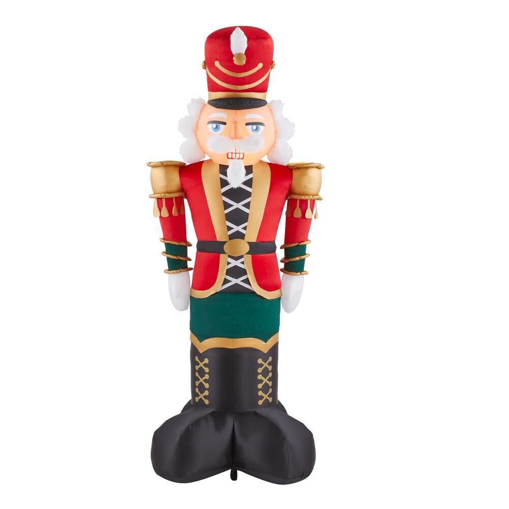 Home Accents Holiday 8 ft. Inflatable Giant-Sized Nutcracker-118430 - The Home Depot | The Home Depot