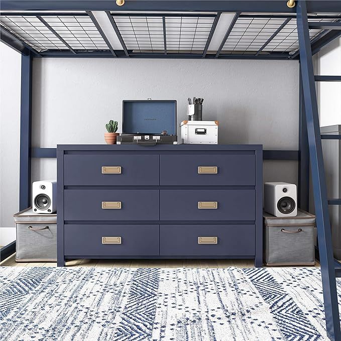 Little Seeds Monarch Hill Haven 6 Drawer Navy Kids Dresser | Amazon (US)