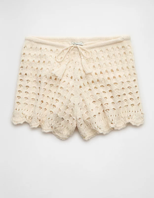 AE Stretch High-Waisted Sweater Shortie | American Eagle Outfitters (US & CA)