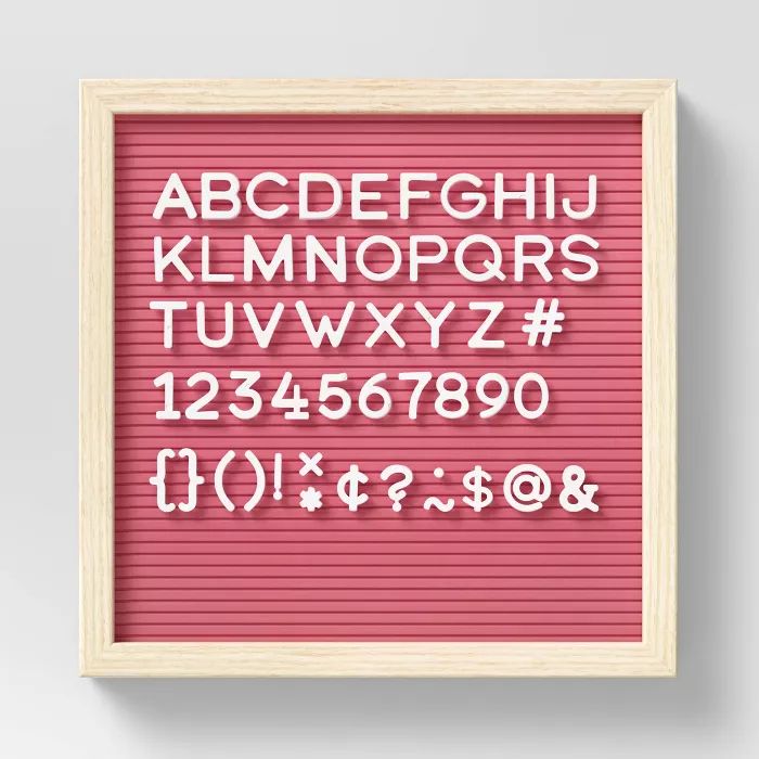 12" x 12" Letter Board with Letters Coral - Room Essentials™ | Target