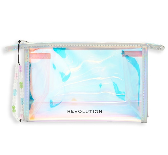 Part of the brand’s Mood Switch collection, the Makeup Revolution Holographic Makeup Bag stars a tinted-translucent design and stylish beaded charm. Perfect to store all your daily essentials or take with you on the go, ensure your favourite products are securely stowed away thanks to its sturdy construction and zip fastening.

Dimensions: W: 20cm H: x 12cm. 

 #LTKActive #LTKU #LTKItBag