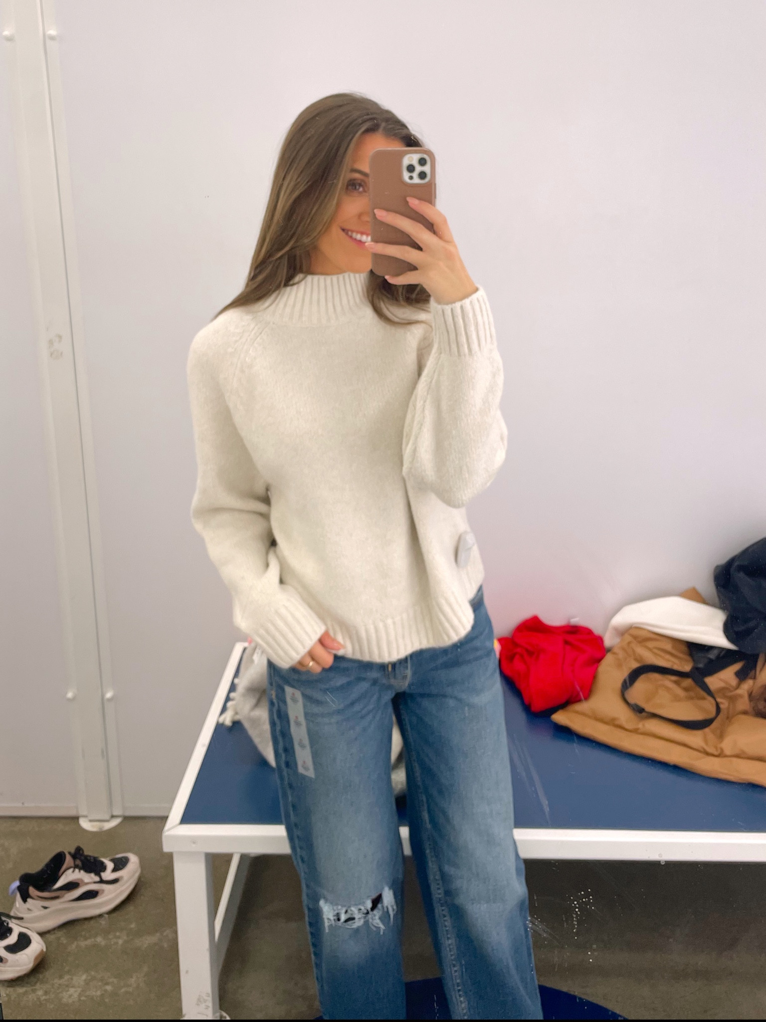 Cute neutral sweater for everyday wear, thanksgiving outfit, fall outfit or winter outfit. 

#LTKsalealert #LTKstyletip #LTKfindsunder50