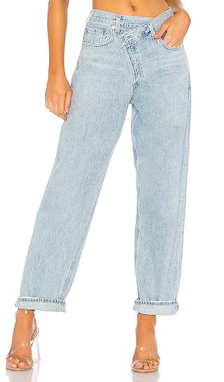 Criss Cross Upsized Jean in Suburbia | Revolve Clothing (Global)