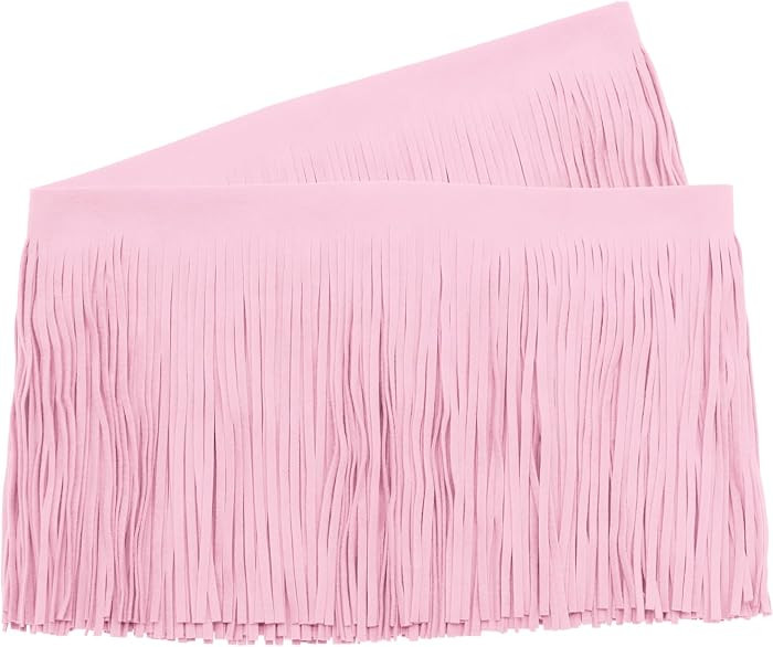 Luomorgo Suede Fringe Trim, 6" Wide, 2 Yards Faux Leather Tassel | Amazon (US)