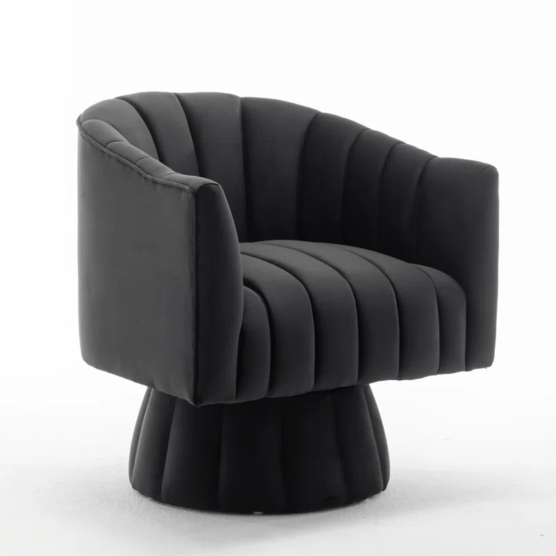 Murrow Upholstered Swivel Barrel Chair | Wayfair North America
