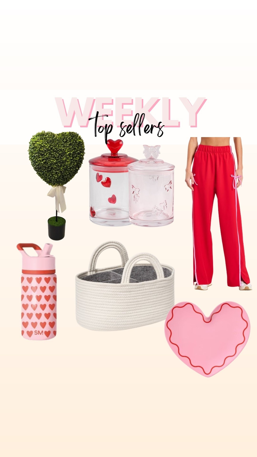 Weekly top sellers
Valentines gift
Valentines decor
Bow pants
Target style 
Baby shower gift 

#LTKKids #LTKFindsUnder50 #LTKSeasonal