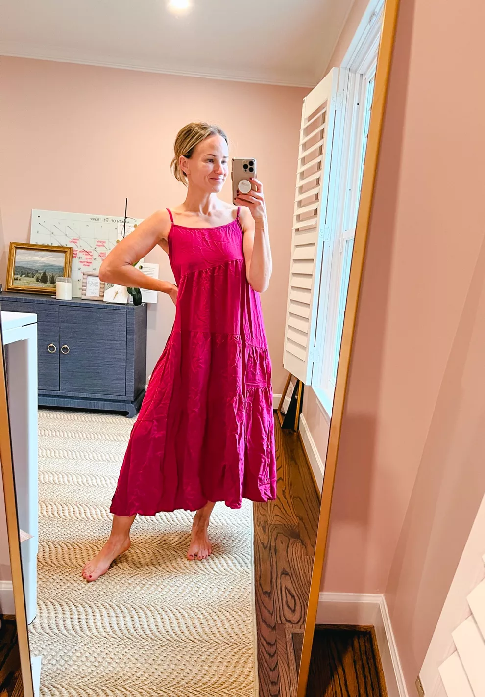 Amazon Maxi Dress under $50 - Wearing an XS. #LTKSeasonal #LTKunder50 #LTKstyletip