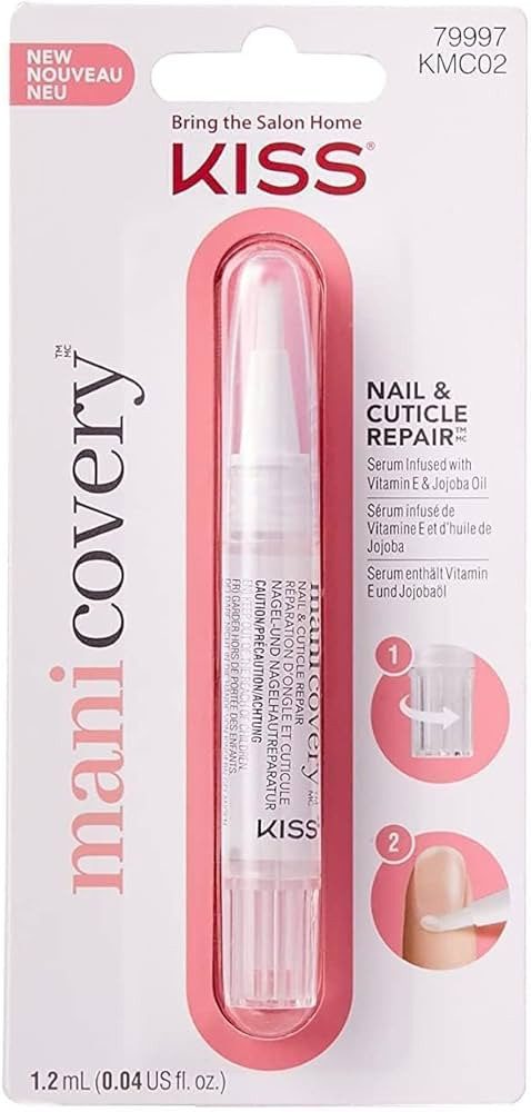 KISS Manicovery Nail & Cuticle Repair Serum, Infused With Vitamin E, Almond Oil, Jojoba Oil, Brus... | Amazon (US)