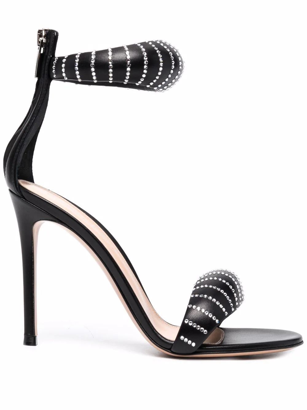 Gianvito Rossi Bijoux Crystal 105mm Sandals  - Farfetch | Farfetch Global
