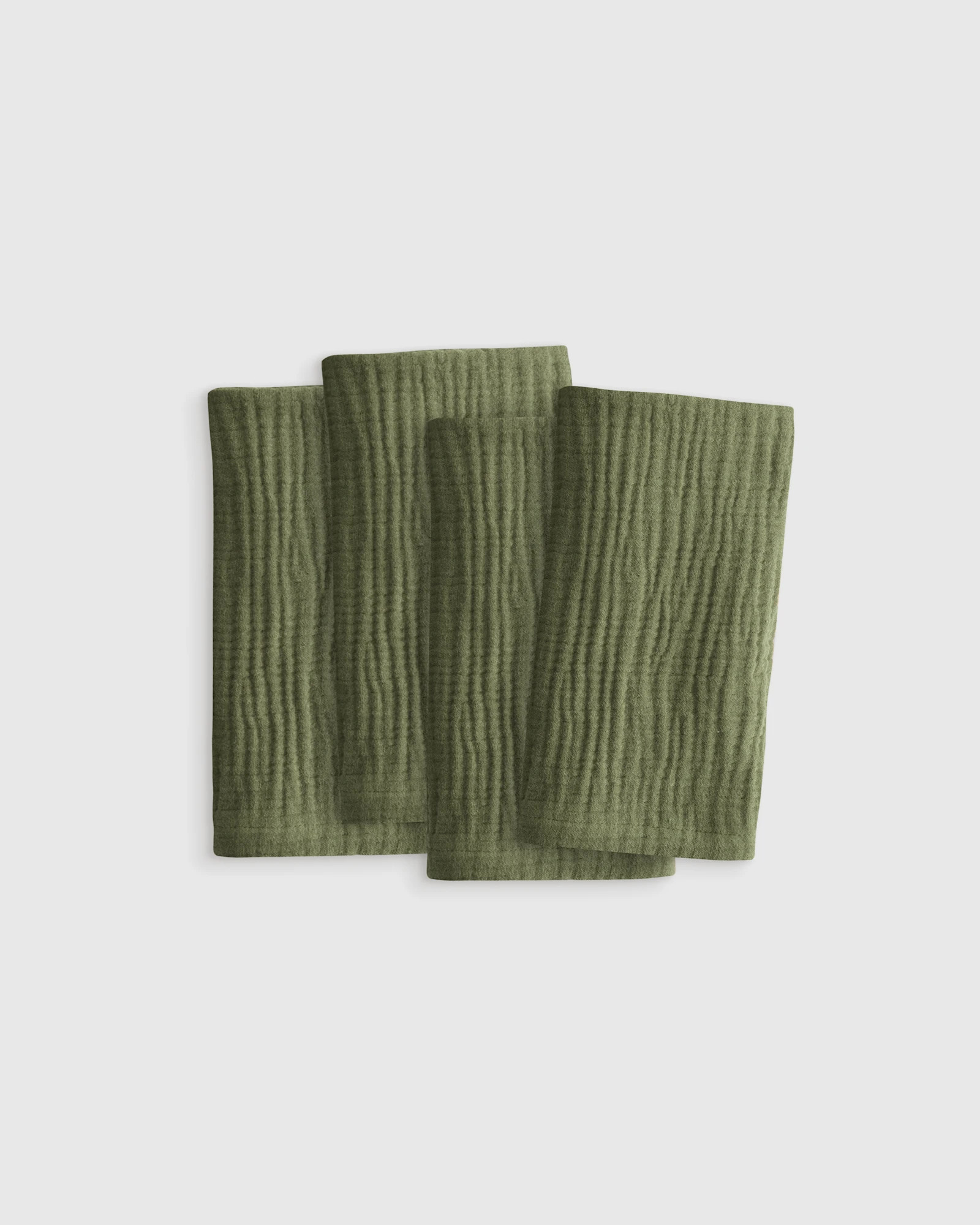 Organic Airy Gauze Napkins in Olive | Quince