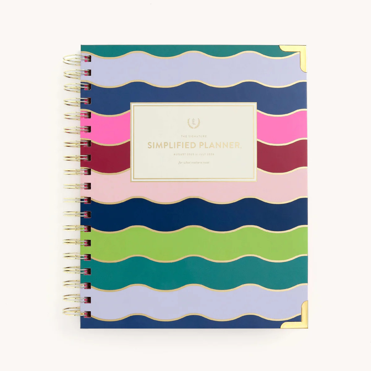2025-2026 Spiral Weekly Simplified Planner - Rainbow Row | Simplified by Emily Ley