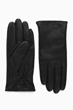 CASHMERE-LINED LEATHER GLOVES - BLACK - COS | COS UK