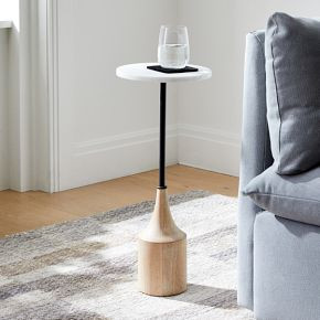Hudson Marble Drink Table (9.5") | West Elm (US)