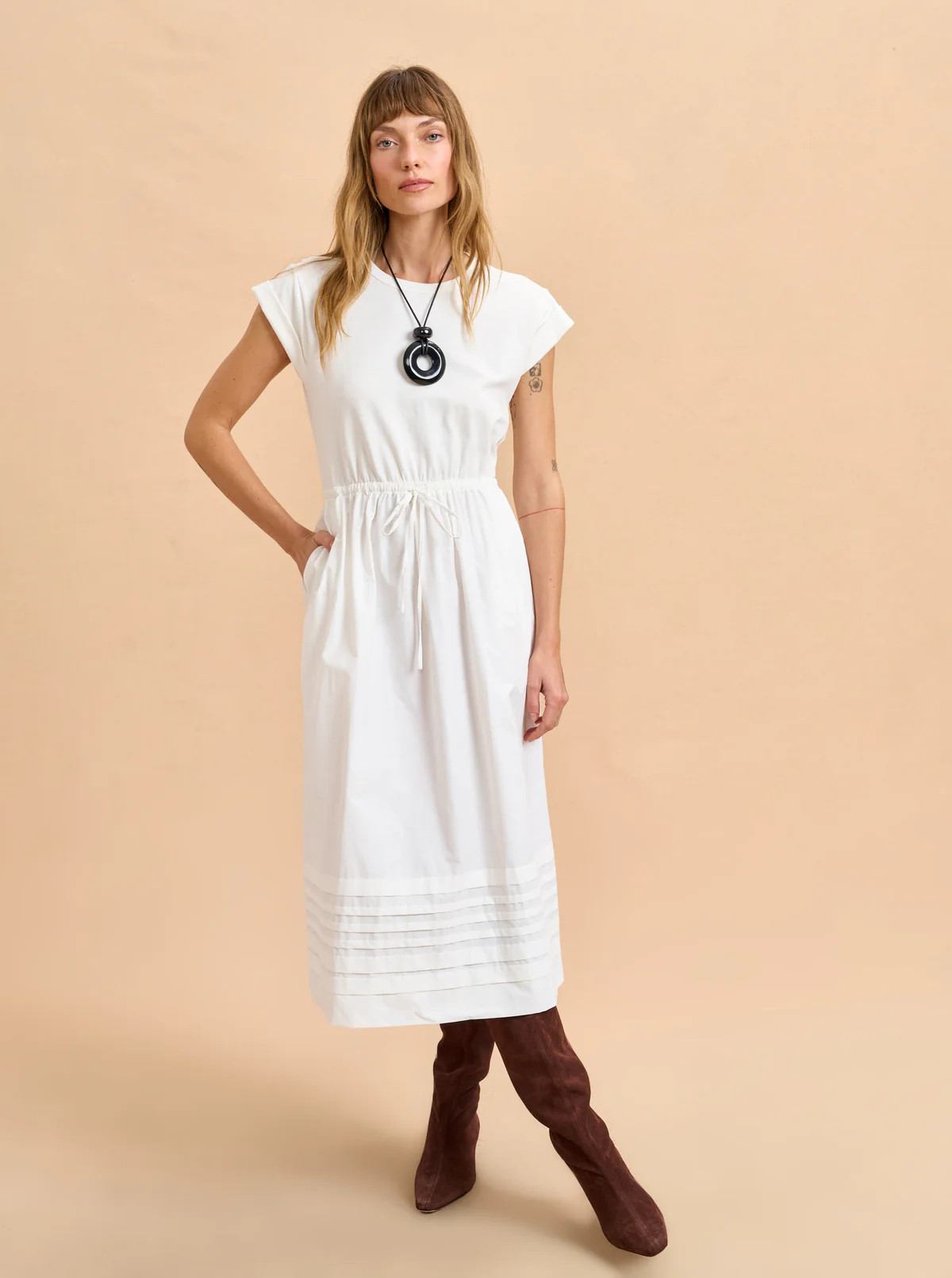 White Wilhelmina Dress | La Ligne | La Ligne