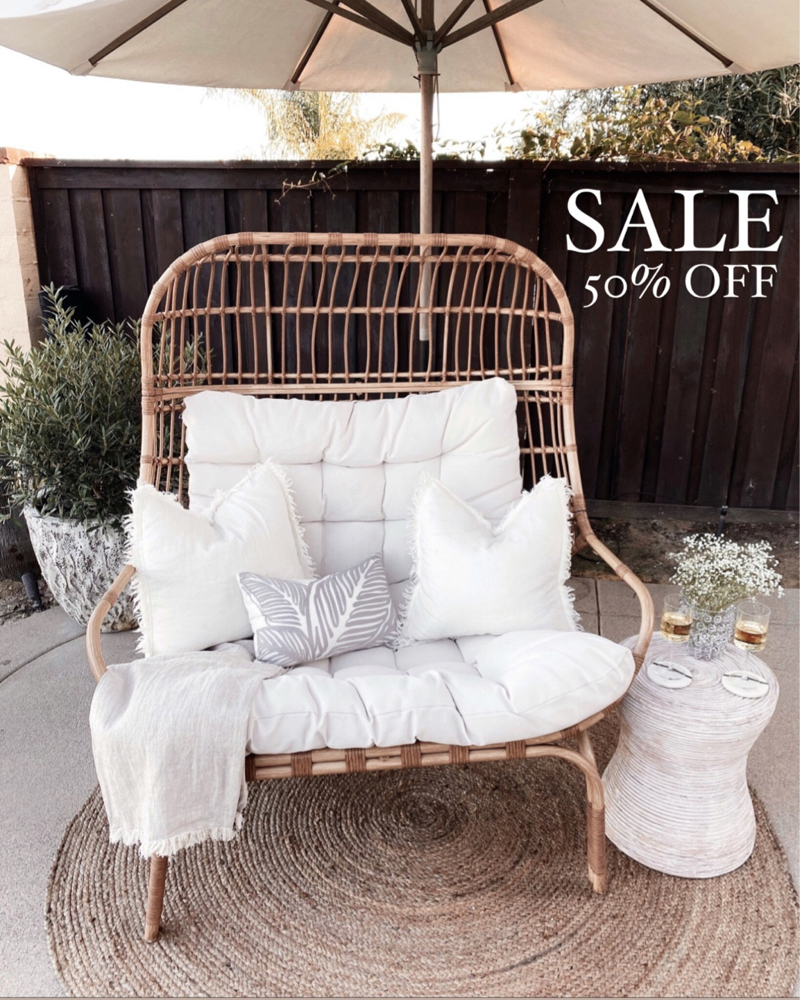 My egg chair is back in stock and on major sale! 50% off, perfect for spring refresh, StylinByAylin 

#LTKsalealert #LTKhome