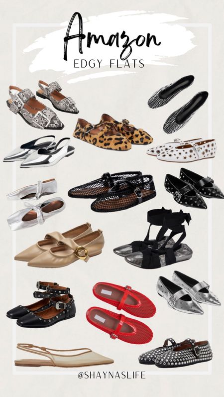 Edgy amazon flats perfect for business casual or everyday wear. 

#BalletFlats #Flats #MeshFlats #Mesh #MeshShoes #Leopard #LeopardFlats #SnakePrintFlats #Workwear #BusinessCasual #Shoes #WomensShoes #Amazon #AmazonFashion #AmazonShoes 

#LTKfindsunder100 #LTKfindsunder50 #LTKmidsize