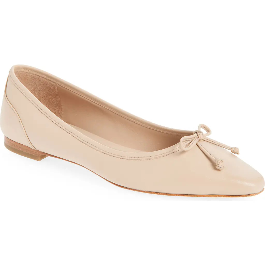 Cole Haan Chlea Pointed Toe Ballet Flat in Porcelain Leather at Nordstrom Rack, Size 8 | Nordstrom Rack