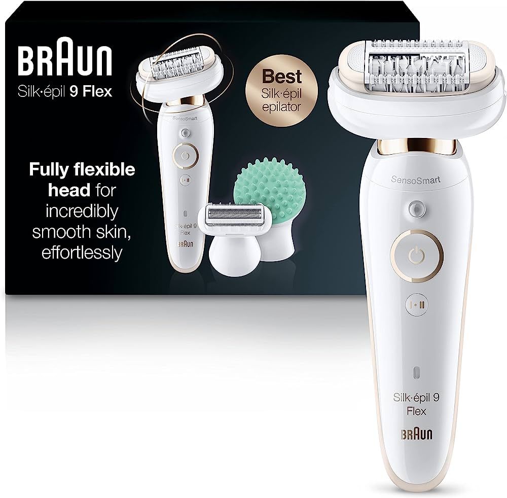 Braun Epilator Silk-épil 9 9-020 with Flexible Head, Facial Hair Removal for Women, Hair Removal... | Amazon (US)