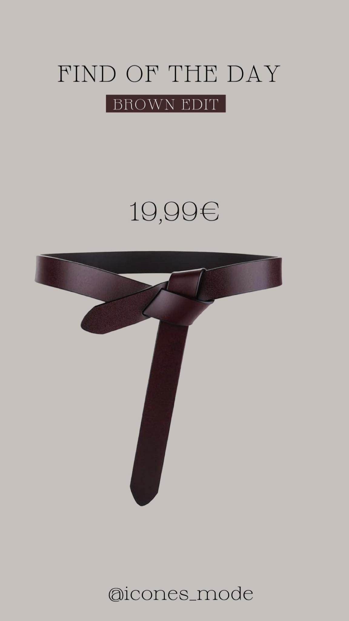El cinturón marrón perfecto 
The perfect Brown belt 

#LTKworkwear #LTKstyletip #LTKeurope